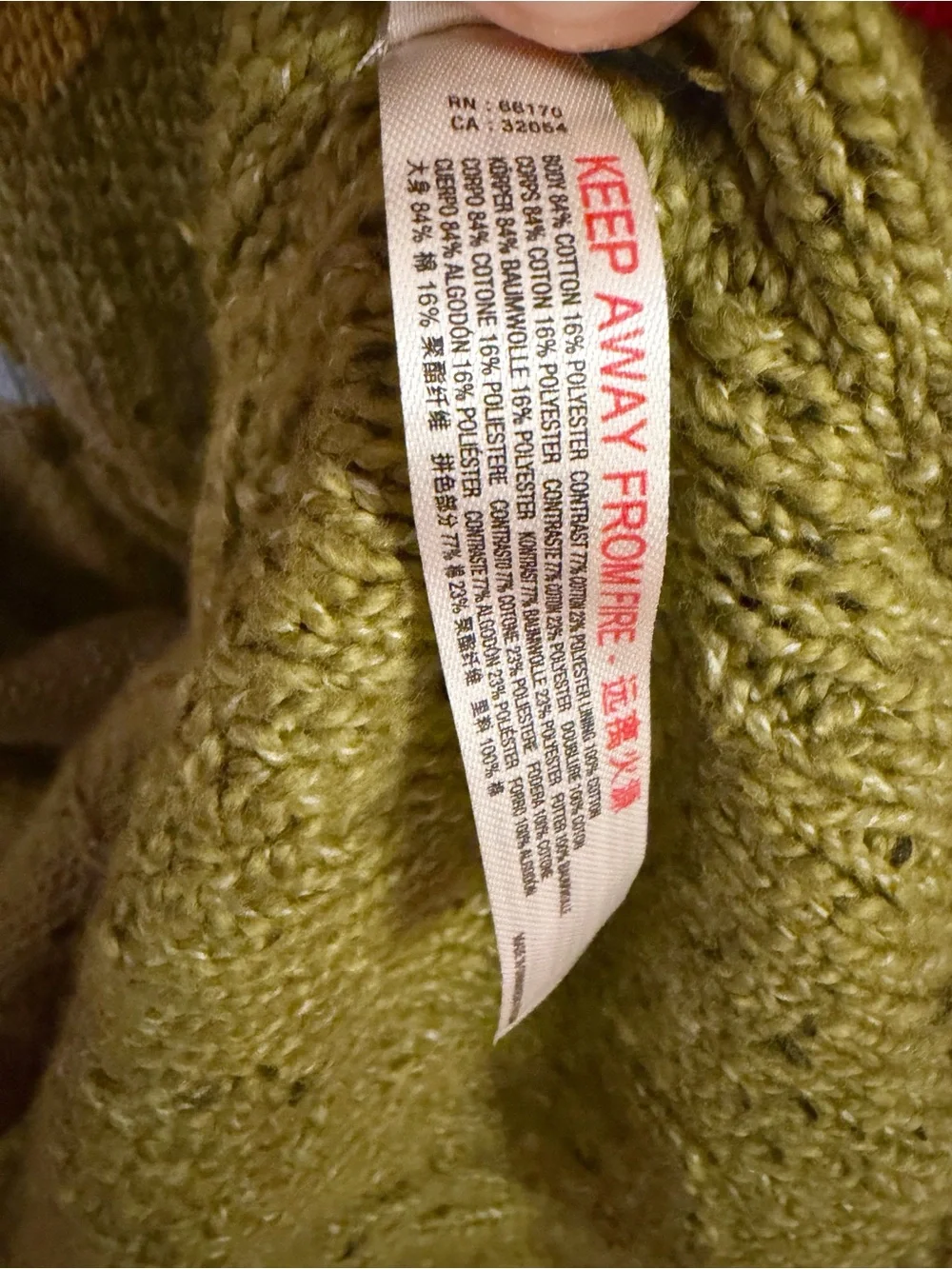 Free People Ski Bum Green Cable Knit Hooded Sweater Size Small Oversized